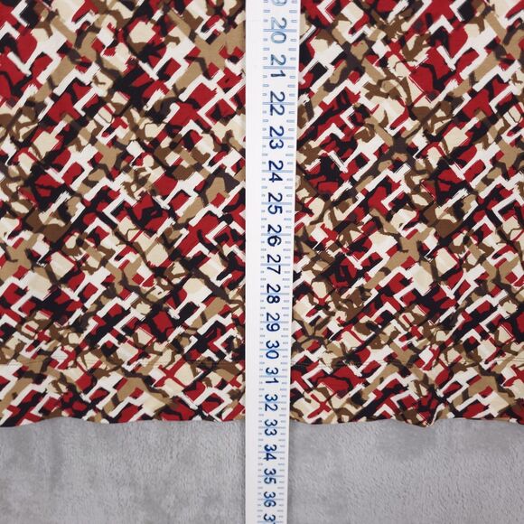 J Jill Top Tunic Womens  Size XL Pullover Stretch 3/4 Sleeve V-Neck Geometric - Picture 6 of 11